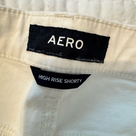 NWT Aeropostale High Rise Shorts Size 10 White - Picture 9 of 9